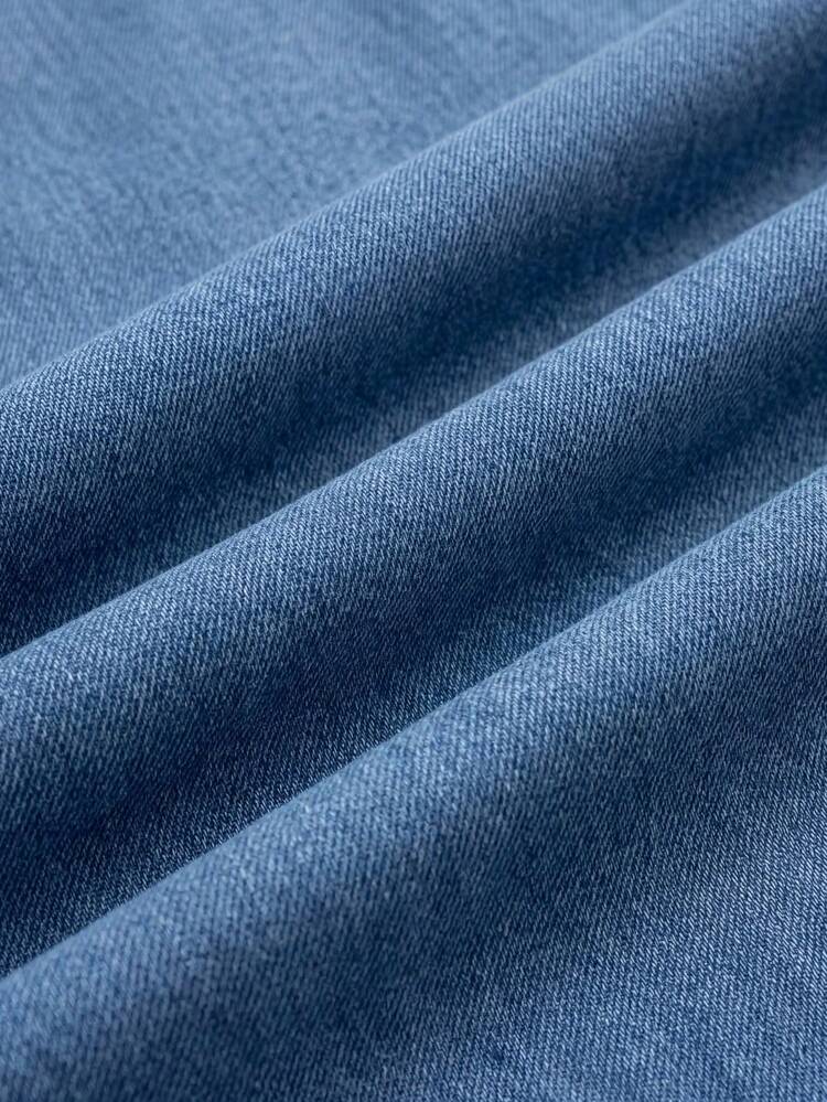Wide-Leg Denim Mid-Rise Jeans With Front Patch Pockets Spring Summer French Style Parisian Style Vintage Jeans Chic Pants Going Out Denim Outfit Women Fashion Wide Jeans For Women Greece Vacation Outfits Women Boat Outfits Women