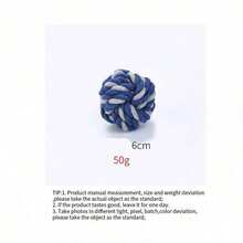 PETSIN Juguete de bola de cuerda de algodón para perros, cuerda de algodón resistente a mordeduras, juego interactivo para perros - Multicolor - Ver 21