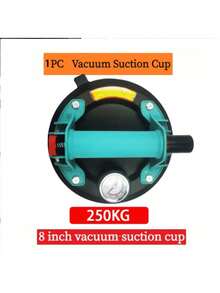 Bộ 1 cốc hút chân không chất lượng cao 8 inch, tải trọng 250kg, cốc hút cao su cao cấp với lực hút mạnh. Thao tác nhấn để vận hành, mép niêm phong sâu, độ kín cao, không rò rỉ. Van xả khí dày giúp bảo vệ hiệu quả thân đĩa. Ứng dụng rộng rãi, thích hợp để di chuyển kính, gạch, đá và các vật dụng khác. - Nhiều màu - Xem 14