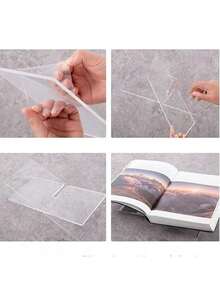 Kệ sách acrylic, giá trưng bày sách, giá đựng khay, giá để sách acrylic, kệ sách lưu trữ, kệ trưng bày. - Màu trong suốt - Xem 3