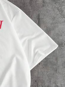 AXEPEAK Áo thun nam trắng in họa tiết, kiểu dáng thường ngày, thoải mái, phong cách, đa năng, thích hợp cho kỳ nghỉ. - trắng - Xem 4
