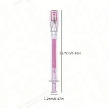 1/3pcs Creative Needle-Shaped Signature Neutral Pens, Simulated Injection Syringe Design Stress Relief Injection Pen, Random Color Delivery. School Supplies, Back To School Season - multicolor - View 4