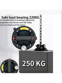 Bộ 1 cốc hút chân không chất lượng cao 8 inch, tải trọng 250kg, cốc hút cao su cao cấp với lực hút mạnh. Thao tác nhấn để vận hành, mép niêm phong sâu, độ kín cao, không rò rỉ. Van xả khí dày giúp bảo vệ hiệu quả thân đĩa. Ứng dụng rộng rãi, thích hợp để di chuyển kính, gạch, đá và các vật dụng khác. - Nhiều màu - Xem 3