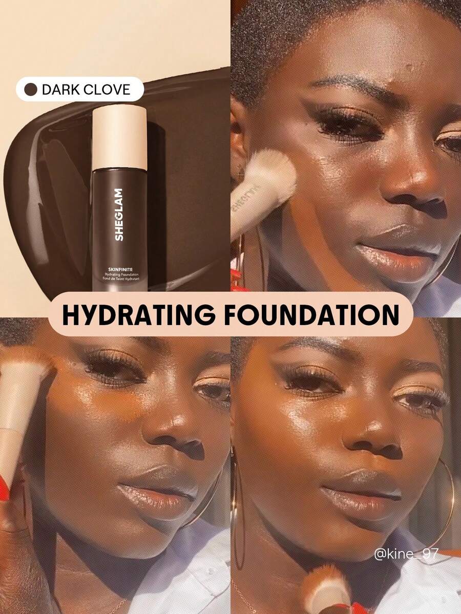 SHEGLAM Base De Maquillaje Hidratante Skinfinite-Dark Clove Base De Maquillaje Impecable Y Luminosa Cobertura Hidratante Corrector De Poros Invisible Sin Poros No Grasoso Base De Maquillaje LíQuida Suave Y Ligera Base De Maquillaje Para Navidad Y Marca Belleza Maquillaje Maquullaje CosméTica Para Mujeres NiñAs Perfecto Para Invierno Primavera Verano Ideal Para Y2K Elegante Moda Adecuado Para CumpleañOs DíA De La Madre Regalo Fiesta Listo Mejor Color - Dark Clove - Ver 1