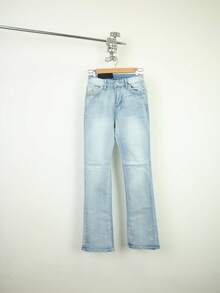 Ticali Pantalón Acampanado, con Ajuste Moldeador Con Bordado Artístico en Bolsillos. LMKF022guion1/LMKF023guion1/ LMKF82009guion1 - Azul Cielo LMKF023guion1 - Ver 7