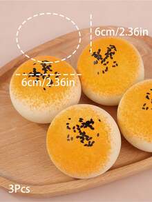 MINKOJA 1个/2个/3个装超柔软卡仕达奶油慢回弹玩具，减压玩具，学生奖励，课堂奖品 - 彩色 - 查看 9