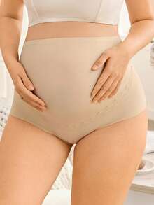 Moonlight&Mama 3pcs/Pack Plus Size High Waist Seamless Maternity Underwear - Multicolor - View 6
