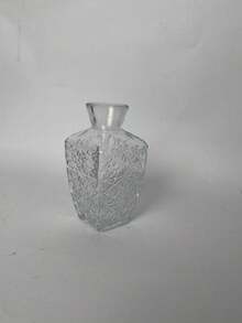 1pc Or 3pcs Glass Vase, Bulk Small Vase, Mini Ribbed Vase, Center Decor Vase, Transparent Vintage Vase For Tabletop, Wedding, Party, Wedding Decorations,Reception, Home Decor Living Room Decor Gifts Birthday Graduation - transparent - View 11