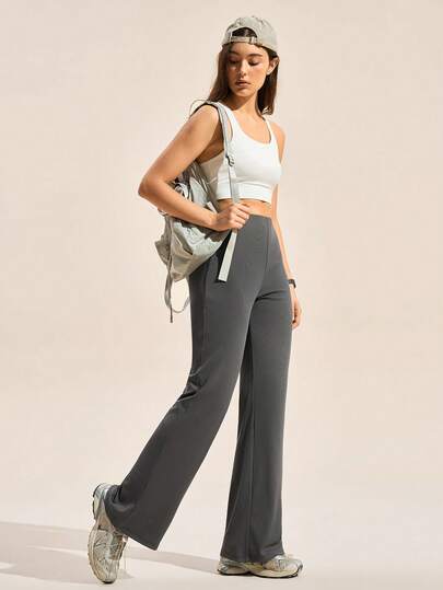 Exploreva Quần nỉ thể thao nữ màu trơn, đa năng, thích hợp mặc hàng ngày và ngoài trời.