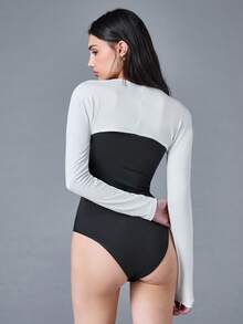 SHEIN BASICS 女款 95%棉 3件組針織短版圓領上衣，黑色、白色、麻灰，休閒純色夏季運動休閒健身瑜珈運動基礎百搭款 - 彩色 - 查看 8