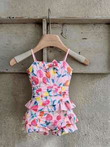 DAZY Áo tắm liền thân dễ thương cho bé gái, trang phục mùa thu cho bé gái tuổi teen. - Hồng - Xem 7