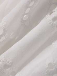 DAZY Robe blanche mi-longue décontractée et ample, style vacances. Robes d'été et de printemps pour femmes - Pearl White - Voir 8