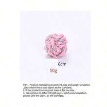 PETSIN Juguete de bola de cuerda de algodón para perros, cuerda de algodón resistente a mordeduras, juego interactivo para perros - Multicolor - Ver 11