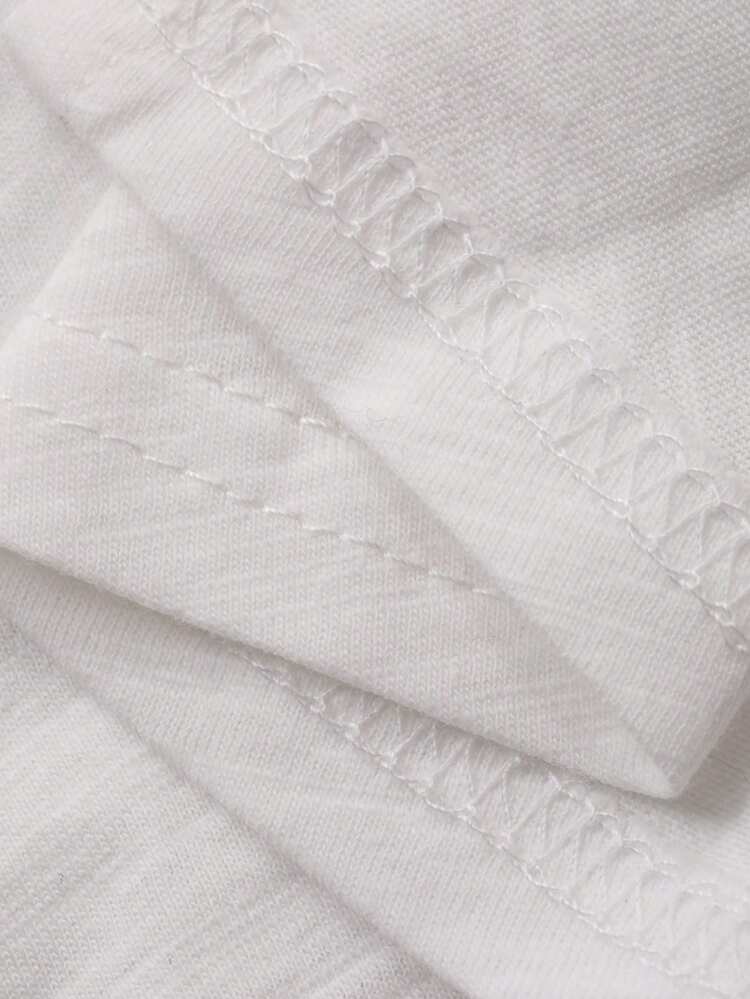 Women's Solid Color Fitted Round Neck Pleated Ruffle Backless Tie Casual Summer Top