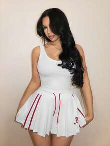 BamGleam 女式裙子 - 白色 - 查看 3