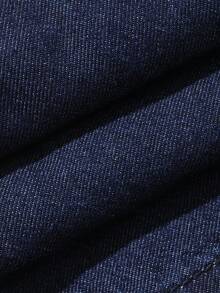 Bộ đồ nữ gồm áo hai dây rộng rãi và quần jeans ống đứng, thích hợp cho mùa xuân và mùa hè. - Màu xanh lam - Xem 7