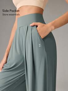 OutZeal Women Sports Pants Daily Casual Lounge UV Protection Cool Touch Silky Soft Wide Leg Active Bottom - Green - View 5