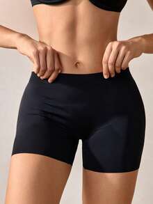 Veilyse 1件装女士无缝束腰塑身衣,圣诞礼服内衣,收腹平腹塑形裤,内裤,连体衣,提臀塑形内衣 - 黑色 - 查看 8
