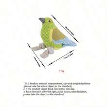 PETSIN Cute Parrot Shaped Plush Dog Toy, Containing BB Barking Sound, Interactive Play For Dogs - Multicolor - View 12