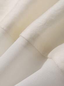 Áo tank top không tay cổ chữ V dáng rộng phối ren dành cho nữ, màu trắng ngọt ngào, thích hợp cho mùa xuân và hè. - trắng - Xem 5