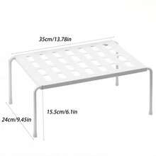 One Retractable And Detachable Solid Color Storage Rack, Wardrobe Storage Rack, Divider Rack, Adjustable Storage Rack, Suitable For Cabinets And Bathrooms, Saves Space, Suitable For Kitchens, Living Rooms, Bedrooms, Plastic Shoe And Slipper Storage Rack. - Multicolor - View 2
