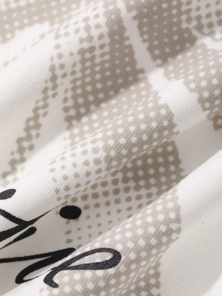 Women's Summer Round Neck Printed Loose Short Sleeve Pullover Casual T-Shirt