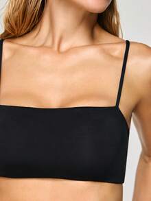 Ocili 女士无钢圈弹力无缝文胸，带可调节后背带，薄款柔软罩杯 - 黑色 - 查看 4
