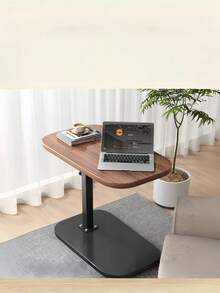 Portable Mobile Sofa Side Table Laptop Computer Desk Height Adjustable Standing Desk For Bedroom Nightstand Rolling Movable Coffee Table With Wheels Lockable Casters Storage Shelf Tiltable Desktop Cup Holder Phone Stand Home Office Furniture - Multicolor - View 2