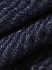 DAZY Bộ áo liền quần denim thường ngày dành cho nữ - Rửa tối - Xem 7