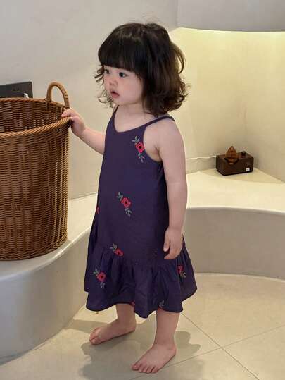 Dazy Kids Pelele/mono informal y cómodo con estampado floral para bebé/niña pequeña