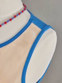 Bellisia Áo hai dây ôm sát in hình miệng kiểu Mỹ retro Y2K mùa hè 2026, áo tank top crop phong cách đường phố dành cho nữ. - Nhiều màu - Xem 3