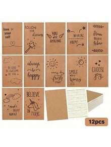 12 Piezas Mini Cuadernos con Citas Inspiradoras - Diarios de Autocuidado Orientados a la Acción para Reflexión Diaria, Relajación y Registro de Momentos Hermosos - Regalo Pensativo para Adultos en Días Festivos - 12. - Ver 4