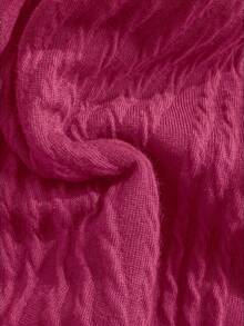 Soleia Mono de mujer con cuello en V, textura jacquard de punto y espalda descubierta en color verde oliva, adecuado para vacaciones en la playa - Rosa Fucsia - Ver 7