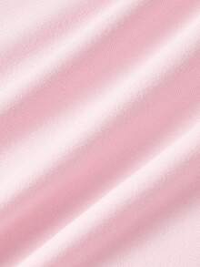 SHEIN MOD 2件装女士字母水钻装饰褶皱休闲百搭日常上衣 - 彩色 - 查看 5