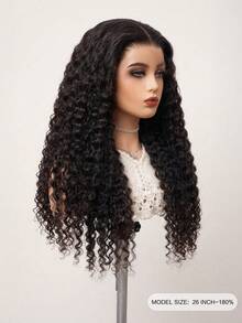 TrueHD 9 Am Hair Store 无胶高清蕾丝前额深波浪 6*4 8-14 英寸波波头 16-30 英寸长发 180% 蕾丝闭合假发 自然色 预拔发际线 丝滑日常佩戴 即戴即走 艺术优雅 活力四射 休闲日常 浪漫度假 运动旅行 伴娘礼物 - SNatural - 查看 5