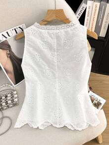 GlowEve CURVE Camicia casual comoda e ampia da donna, stile elegante per pendolarismo e vacanze, adatta per primavera, estate e autunno - Bianco - Visualizzare 2
