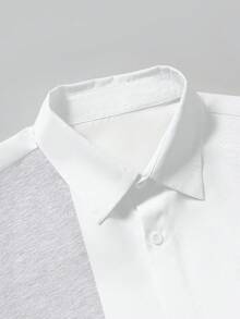 Manfinity RSRT Bộ áo sơ mi ngắn tay và quần short nam in hình hiệp sĩ phối màu tương phản. - Nhiều màu - Xem 3