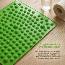 Reflexology Foot Massage Mat, 1/3/5pcs Interlocking Set, Acupuncture Pressure Point Stimulation Sensory Pad, For ADHD Relief, Sports Recovery & Adult Foot Care, Multiple Vibrant Colors Available - Multicolor - View 3