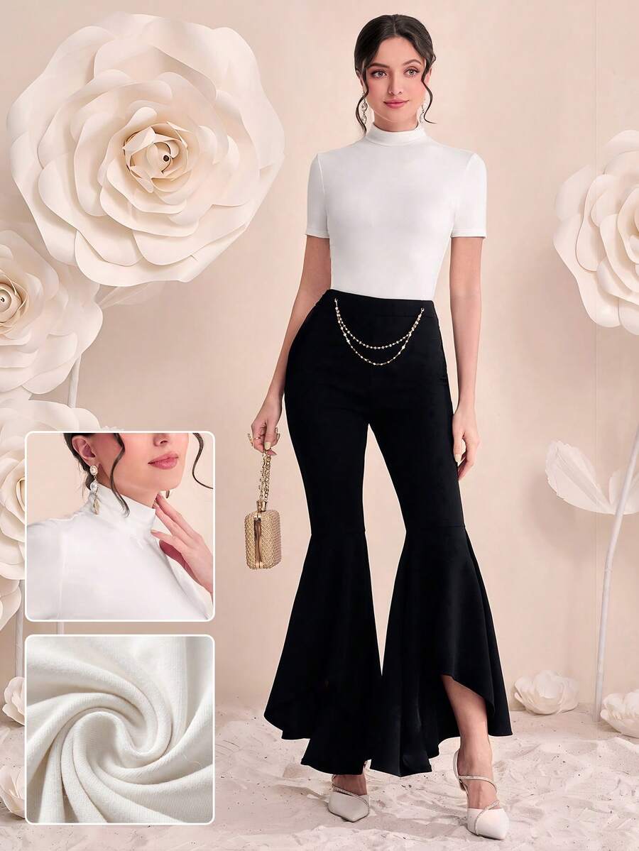 Modelyn Top gola alta sólido