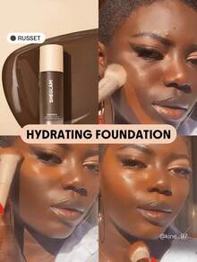 SHEGLAM Skinfinite Hydrating Foundation-Russet Flawless Dewy Foundation Hydrating Coverage Invisible Pore Concealer Pore-Less Non-Greasy Lightweight Soft Liquid Foundation Brand Beauty Makeup Face Paint Cosmetic For Women Girls Perfect For Spring Summer Ideal For Y2K Fancy Fashion Suitable For Birthday Mother'S Day Gift Rave Festival Party Ready Best Color - Russet - View 2
