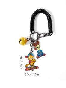 GARFIELD | SHEIN 可爱卡通猫狗锌合金包包挂饰、铃铛钥匙扣、弹簧绳吊坠、纪念品、收藏品、礼品、钱包、书包、背包、汽车配件 - 彩色 - 查看 4