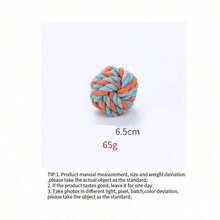 PETSIN Juguete de bola de cuerda de algodón para perros, cuerda de algodón resistente a mordeduras, juego interactivo para perros - Multicolor - Ver 14