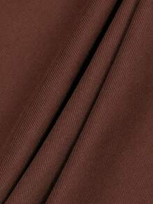 SLATEMANN Men's Brown Loose Casual Pants, Adjustable Waist Design - Rust Brown - View 8
