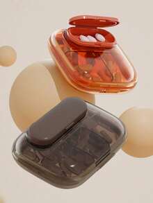 Portable Mini Pill Box, Suitable For Three Meals A Day, Compact Medication Case, Portable Capsule, Medicine, Supplement Organizer - Portable Light-proof Medicine Box - Detachable With Magnetic Suction - View 4