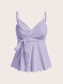 CovetEZ Lavender Casual Women Camisole - Mauve Purple - View 2