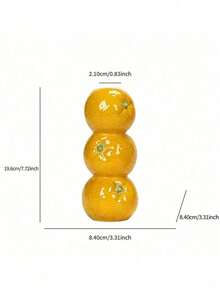 1 buah Vas Lemon Dekoratif, Vas Bunga Keramik Mulut Kecil dengan Desain Buah Kreatif untuk Ruang Tamu, Dekorasi Meja Elegan, Dekorasi Rumah, Dekorasi Ruangan, Vas Kaca - MultiWarna - View 12