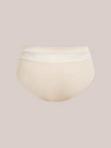 Barelissa Women's Seamless Mesh Trim Comfort Bikini Panties - Apricot - View 7
