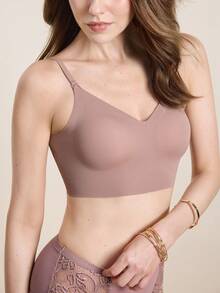 1 件夏季露背隐形三向可转换女士文胸 - 咖啡棕 - 查看 7