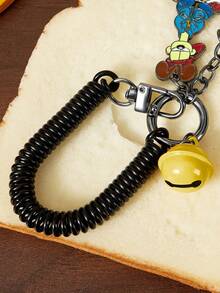 GARFIELD | SHEIN 可爱卡通猫狗锌合金包包挂饰、铃铛钥匙扣、弹簧绳吊坠、纪念品、收藏品、礼品、钱包、书包、背包、汽车配件 - 彩色 - 查看 8