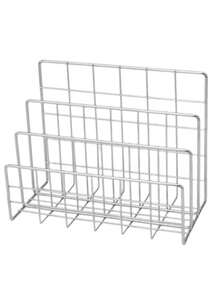 Étagère de livre moderne en métal, étagère de rangement de bureau minimaliste en fer, étagère de rangement de bureau, étagère de rangement de livre, boîte de rangement multifonctionnelle pour magazine et journal, convient pour l'organisation et la décoration de bureau à domicile - Multicolore - Voir 8